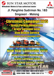 Flyer Service CV SINGOSARI Des Natal New Year 2016